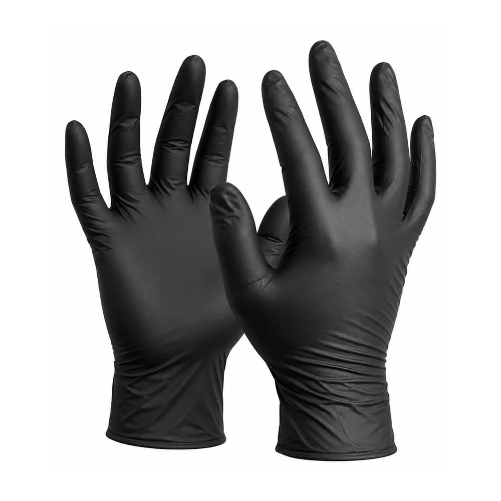 Guante Latex Negro Corto
