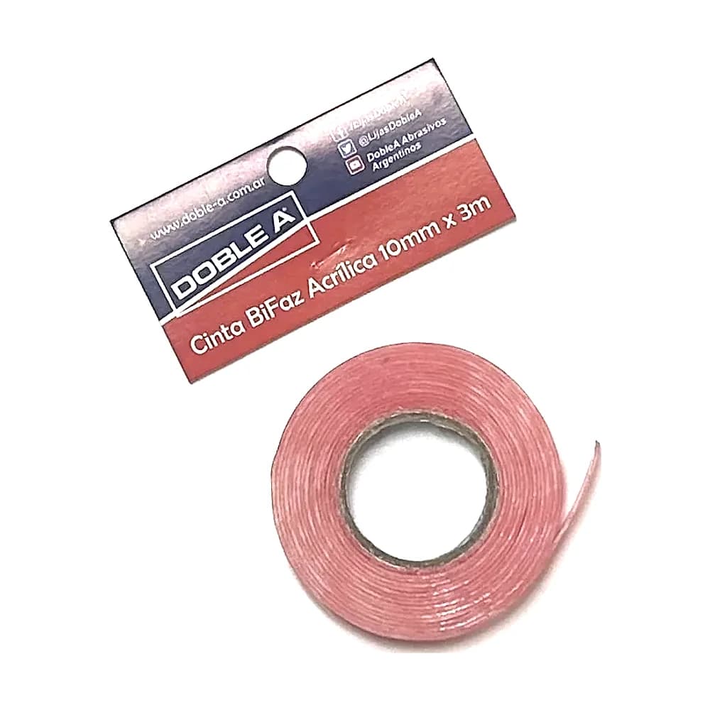 Cinta 771 Bifaz Acrilica 10mm · 3 m
